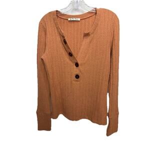 Free People (We The Free) Oliver Henley women’s Top Size Large Long Sleeve